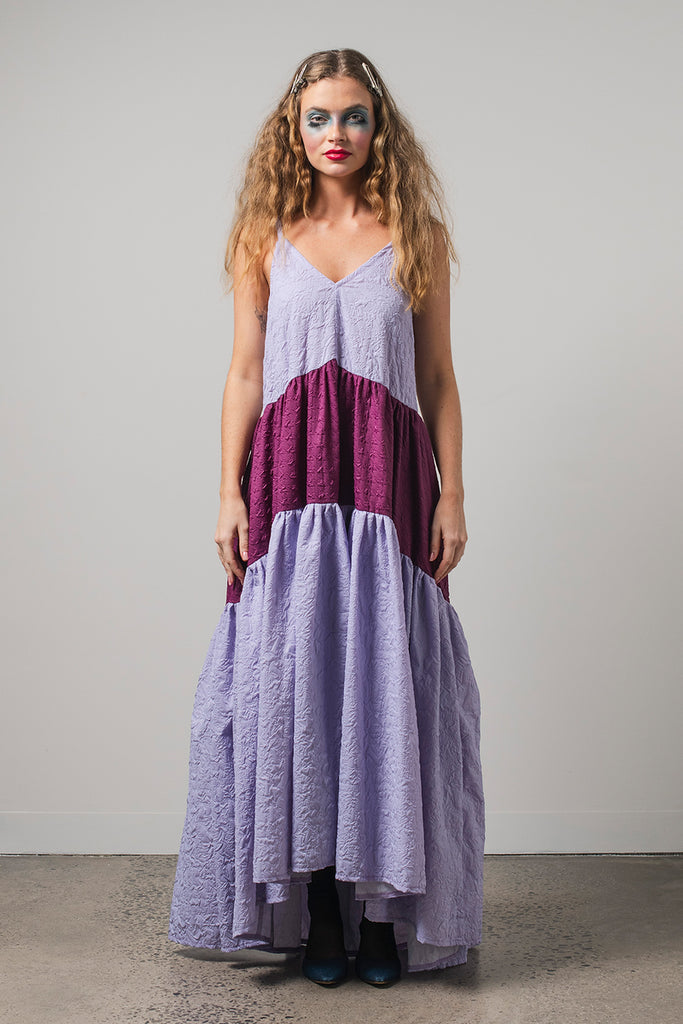 3-Tier Phoenix Dress- Lilac/Plum