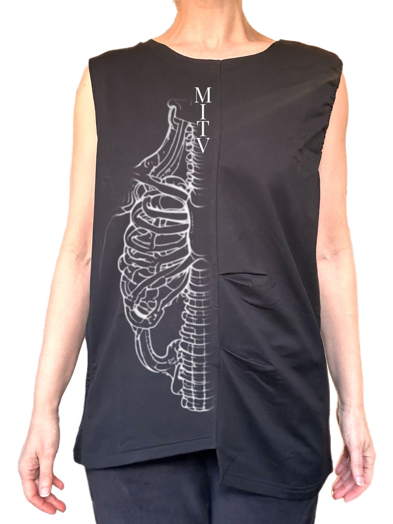 Bones Top: Black